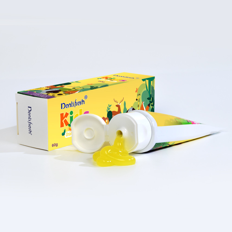 DENTIFRESH ৬০ গ্রাম কমলা স্বাদযুক্ত টুথপেস্ট কমলা স্বাদযুক্ত টুথপেস্ট শিশুদের জন্য মিনি ক্যাপাসিটি টুথপেস্ট