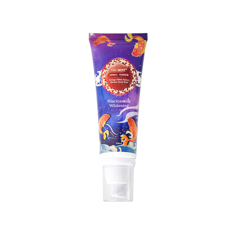 VECMINT 100ml Herbal Essence Toothpaste - with Sophora Flavescens Extract & Malva Verticillata - Niacinamide Whitening Formula - Sophora Flavescens Extract & Malva Verticillata - নিয়াসিনামাইড হোয়াইটিং ফর্মুলা সহ ভেক্সিমিন্ট 100 মিলি হার্বাল এসেন্স টুথপেস্ট