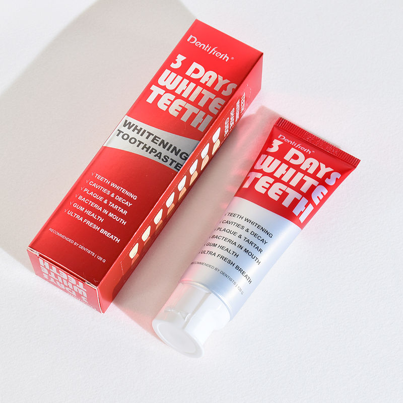 ৩ দিনের উন্নত দাঁত সাদা করার টুথপেস্ট সোডিয়াম ফাইটেট উজ্জ্বল হাসির জন্য