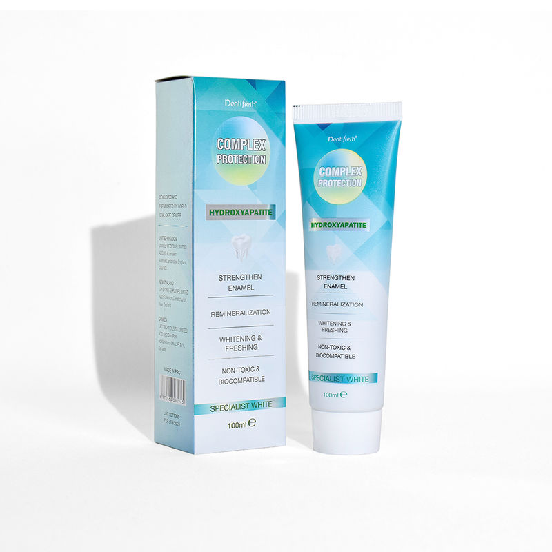 মাঝারি হোয়াইটিং এফেক্ট দাঁত হোয়াইটিং টুথপেস্ট দিয়ে দাঁত ব্রাশ করুন দিনে দুবার এবং সোডিয়াম ফাইট্যাট উপাদান