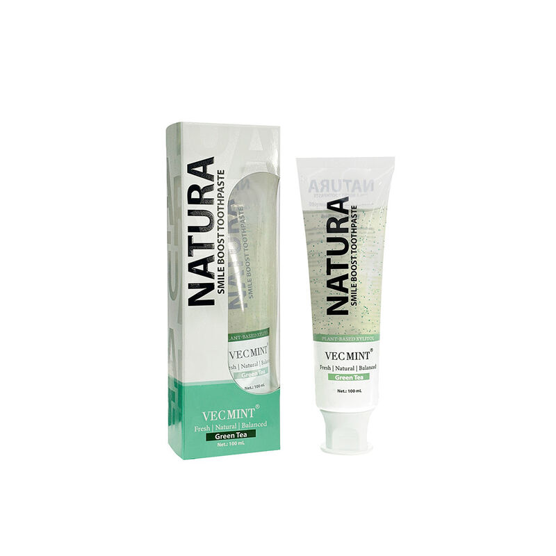 NATURA VECMINT Smile Boost টুথপেস্ট - উদ্ভিদভিত্তিক প্রাকৃতিক সবুজ চা স্বাদ তাজা ভারসাম্যপূর্ণ মৌখিক যত্ন পেস্ট 100ml