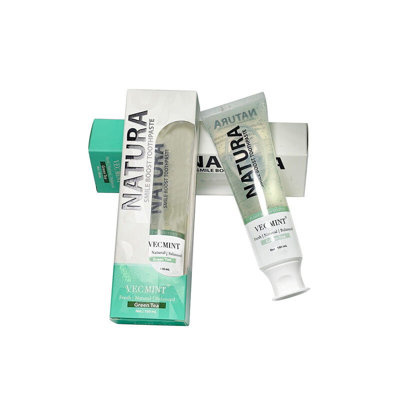 NATURA VECMINT Smile Boost টুথপেস্ট - উদ্ভিদভিত্তিক প্রাকৃতিক সবুজ চা স্বাদ তাজা ভারসাম্যপূর্ণ মৌখিক যত্ন পেস্ট 100ml