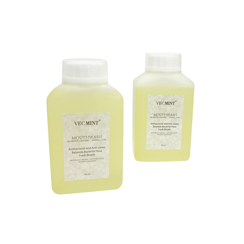 VECMINT প্রোবায়োটিক ডিফেন্স হার্বাল মাউথওয়াশ - অ্যান্টিব্যাকটেরিয়াল অ্যান্টি-গহ্বর মৌখিক ধোয়ার (বালান্স ব্যাকটেরিয়াল ফ্লোরা এবং তাজা শ্বাস) 500 মিলি বাল্ক পাইকারি