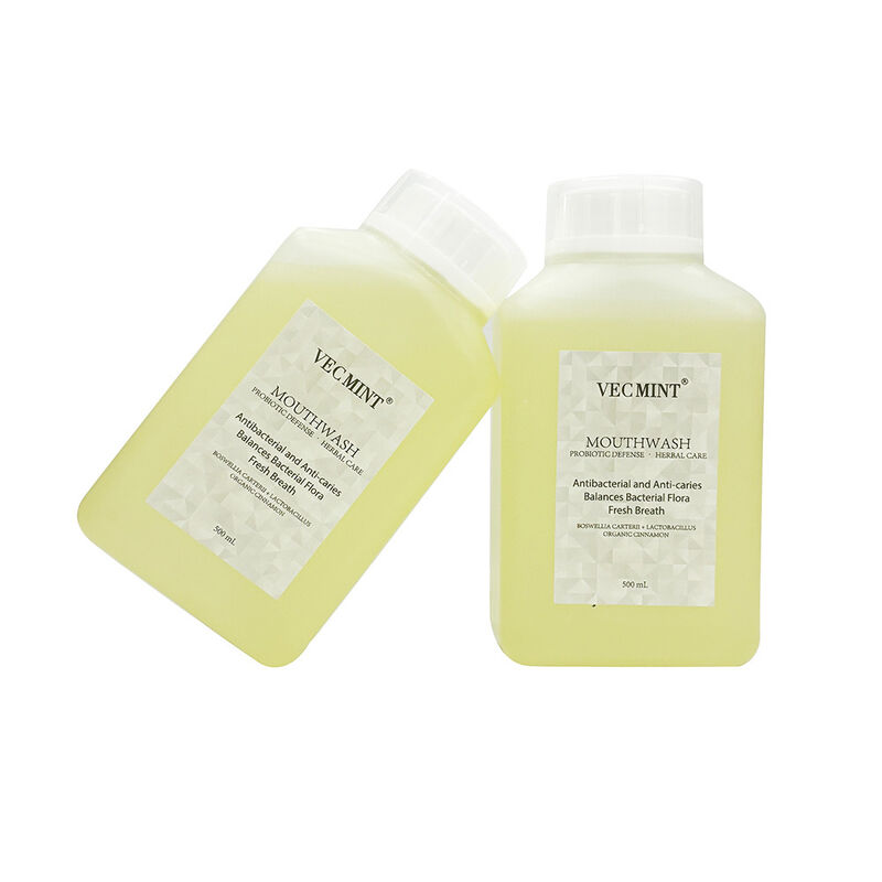 VECMINT প্রোবায়োটিক ডিফেন্স হার্বাল মাউথওয়াশ - অ্যান্টিব্যাকটেরিয়াল অ্যান্টি-গহ্বর মৌখিক ধোয়ার (বালান্স ব্যাকটেরিয়াল ফ্লোরা এবং তাজা শ্বাস) 500 মিলি বাল্ক পাইকারি