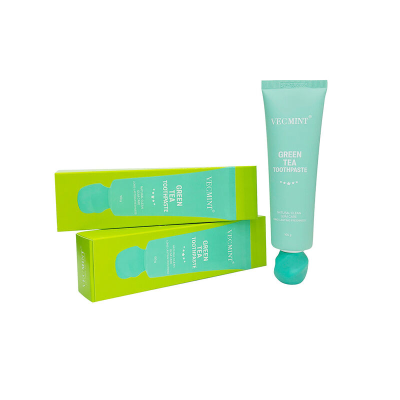 দীর্ঘস্থায়ী সারাদিনের তাজা সবুজ চা টুথপেস্ট VECMINT - 100% প্রাকৃতিক উপাদান, সম্পূর্ণ প্রাকৃতিক পরিষ্কার এবং বর্ধিত তাজাতা মৌখিক যত্ন (100 গ্রাম)