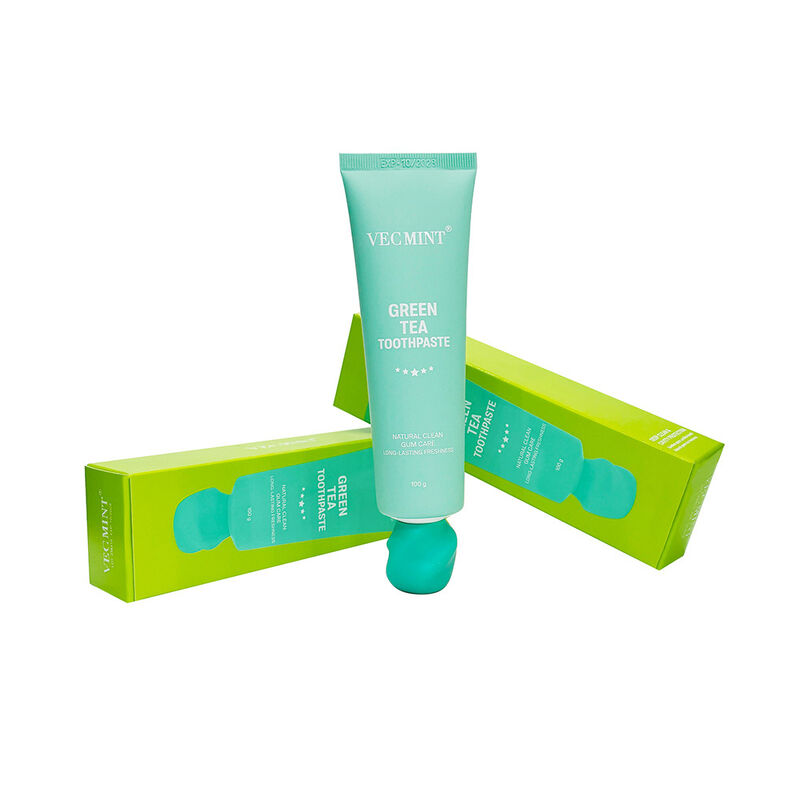 দীর্ঘস্থায়ী সারাদিনের তাজা সবুজ চা টুথপেস্ট VECMINT - 100% প্রাকৃতিক উপাদান, সম্পূর্ণ প্রাকৃতিক পরিষ্কার এবং বর্ধিত তাজাতা মৌখিক যত্ন (100 গ্রাম)